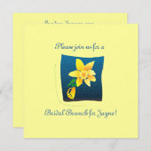 Invitation Douche nuptiale de printemps Daffodil (Devant / Derrière)