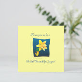 Invitation Douche nuptiale de printemps Daffodil (Debout devant)