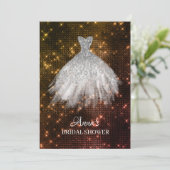 Invitation Douche nuptiale de robe de robe de parties (Debout devant)