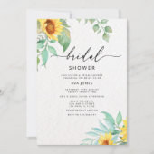 Invitation Douche nuptiale de tournesol (Devant)