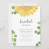 Invitation Douche nuptiale de tournesol (Devant)