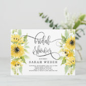 Invitation Douche nuptiale de tournesol (Debout devant)