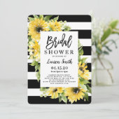 Invitation Douche nuptiale de tournesol (Debout devant)