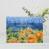 Invitation Douche nuptiale des champs de tournesol aquarelle (Debout devant)