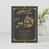 Invitation Douche nuptiale d'Halloween (Debout devant)