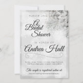Invitation Douche nuptiale d'hiver (Devant)