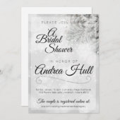 Invitation Douche nuptiale d'hiver (Devant / Derrière)