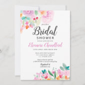 Invitation Douche nuptiale douce pastel (Devant)