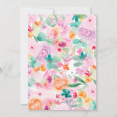 Invitation Douche nuptiale douce pastel (Dos)