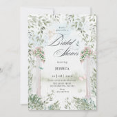 Invitation Douche nuptiale du jardin aquarelle (Devant)