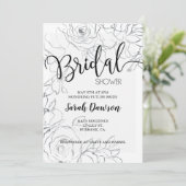 Invitation Douche nuptiale, Elégante douche nuptiale (Debout devant)