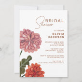 Invitation Douche nuptiale en terre cuite moderne (Devant)