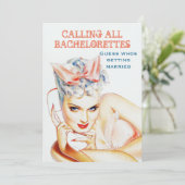 Invitation Douche nuptiale, fête de bachelorette (Debout devant)