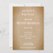 Invitation douche nuptiale, fête de poule, fête de bacheloret (Dos)