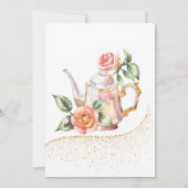 Invitation douche nuptiale, fête du thé nuptial, thé nuptiale (Dos)