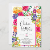 Invitation Douche nuptiale fleurie du jardin gras (Devant)