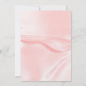 Invitation Douche nuptiale fleurons de soie rose blanc roses  (Dos)