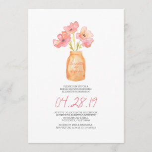 Invitation douche nuptiale florale