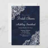 Invitation Douche nuptiale florale d'hiver d'aquarelle de (Devant)