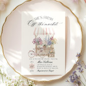 Invitation Douche nuptiale Flower Cart frais