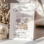 Invitation Douche nuptiale Flower Cart frais
