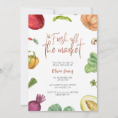 Invitation Douche nuptiale fraîche du marché (Devant)