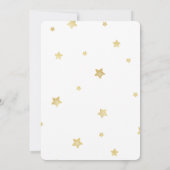Invitation Douche nuptiale Gold Stars (Dos)