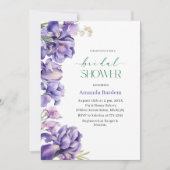 Invitation Douche nuptiale IRIS FLOWER (Devant)