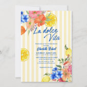 Invitation Douche nuptiale italienne au citron (Devant)