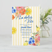 Invitation Douche nuptiale italienne au citron (Debout devant)