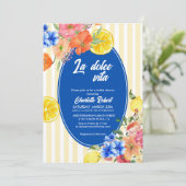 Invitation Douche nuptiale italienne au citron (Debout devant)