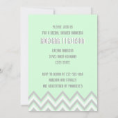 Invitation Douche nuptiale mariage à la menthe moderne gris c (Dos)