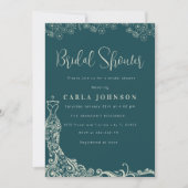 Invitation Douche nuptiale mariage fleurie (Devant)