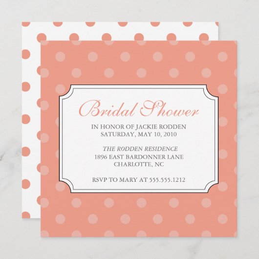 Invitation Douche nuptiale {mod squad} (Devant / Derrière)