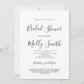 Invitation Douche nuptiale moderne (Devant)