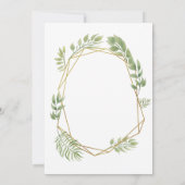 Invitation Douche nuptiale moderne (Dos)