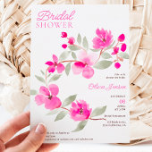 Invitation Douche nuptiale moderne rose sakura