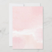 Invitation Douche nuptiale par mail bleu rose verdure or (Dos)