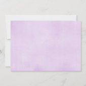 Invitation Douche nuptiale par mail violette lilas fleurie él (Dos)
