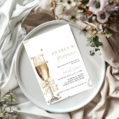 Invitation Douche nuptiale Pearl & Prosecco