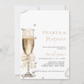 Invitation Douche nuptiale Pearl & Prosecco (Devant)