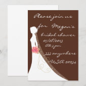 Invitation Douche nuptiale personnalisée (Devant / Derrière)