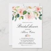 Invitation Douche nuptiale rose éthérée (Devant)