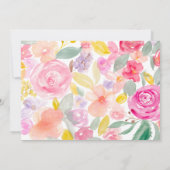 Invitation Douche nuptiale rose pastel chic (Dos)