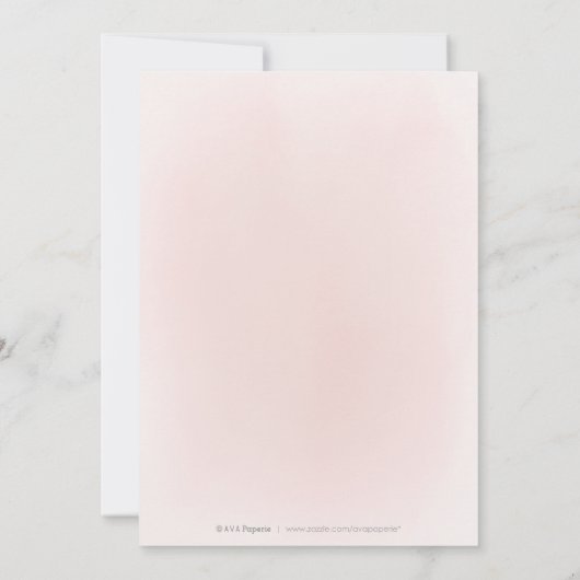 Invitation Douche nuptiale rose-rose-duvet (Dos)