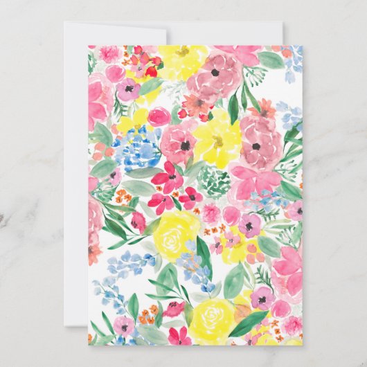 Invitation Douche nuptiale rose rouge rustique (Dos)