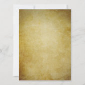 Invitation Douche nuptiale rustique de paon (Dos)