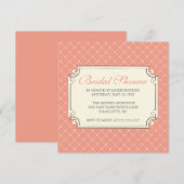 Invitation Douche nuptiale {trellis} (Devant / Derrière)