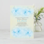 Invitation douche nuptiale turquoise (Debout devant)