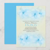 Invitation douche nuptiale turquoise (Devant / Derrière)